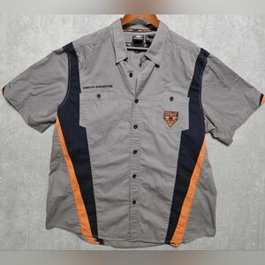 Harley-Davidson Men's Performance Vented Back Colorblock Shirt  2XL